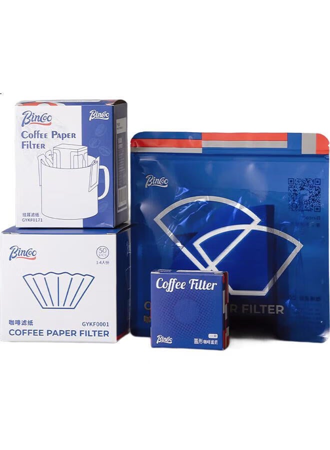 Bincoo Coffee Filter Paper Hand Drip Coffee Fan-Shaped Filter Paper Household Drip American Coffee Machine Universal Filter Paper - Image 1