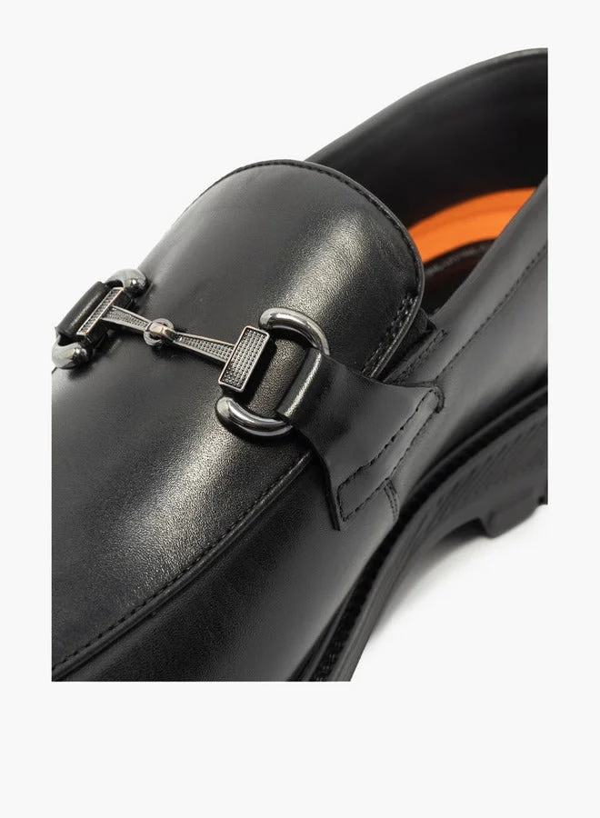 Le Confort Solid Metal Accent Loafers