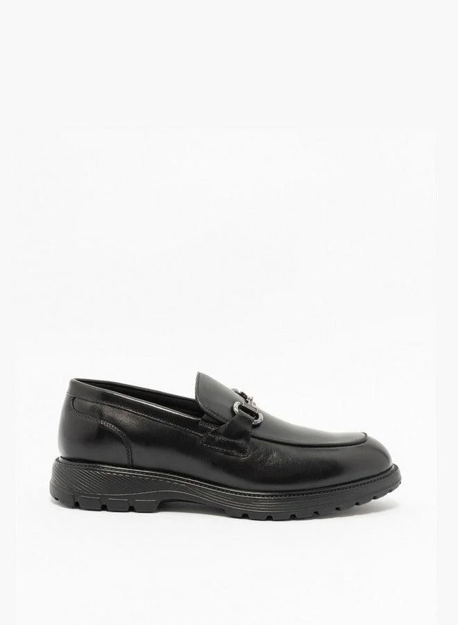 Le Confort Solid Metal Accent Loafers