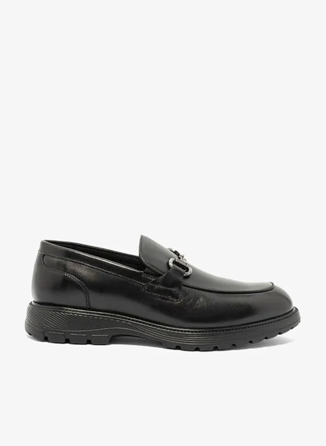 Le Confort Solid Metal Accent Loafers