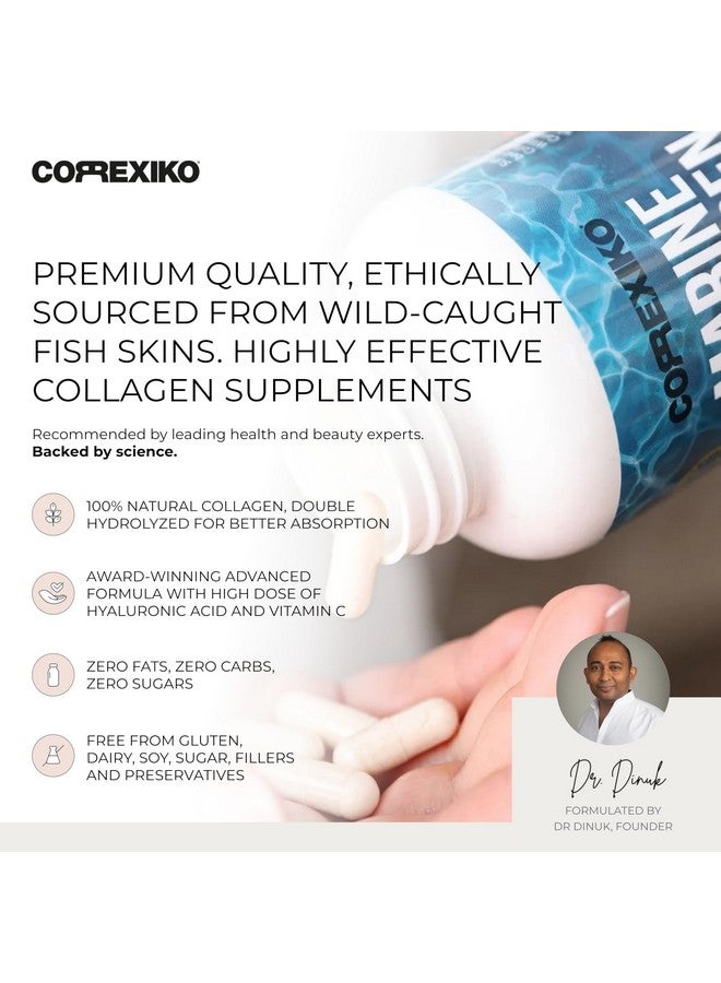 CORREXIKO Marine Collagen Supplement Pills - 120 Capsules 30 Day Supply - Image 1