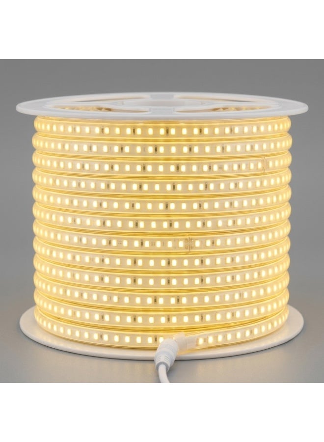 NOVEX 50M LED Rope Light 3000K Warm White | SMD 2835 LED Strip 120 LEDs/M | Samsung LED Chips | Flexible Indoor Outdoor Decorative Lighting | 220-240V | NSMDRL-101-3K - Image 1