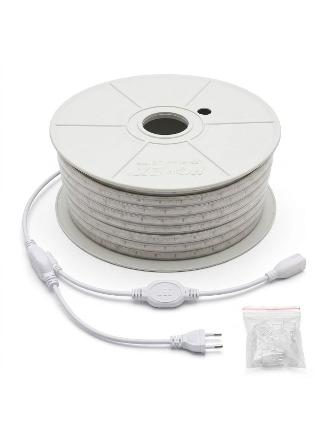 NOVEX 50M LED Rope Light 3000K Warm White | SMD 2835 LED Strip 120 LEDs/M | Samsung LED Chips | Flexible Indoor Outdoor Decorative Lighting | 220-240V | NSMDRL-101-3K - Image 3