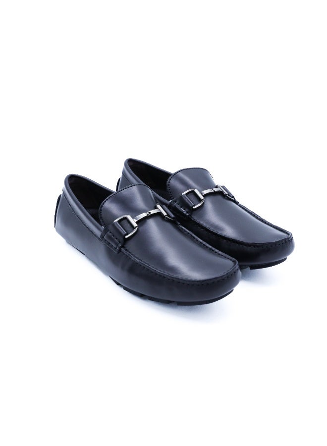 Hoog Premium Shoes For Men Nocturnal Black Full Grain Leather Loafers Elegant Formal Business Wear - Image 2