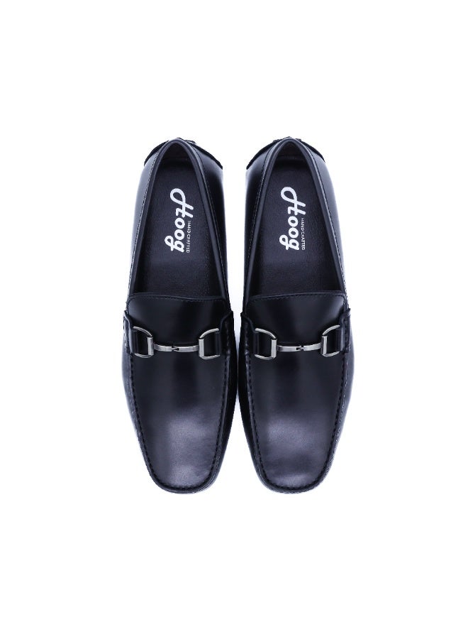 Hoog Premium Shoes For Men Nocturnal Black Full Grain Leather Loafers Elegant Formal Business Wear - Image 5