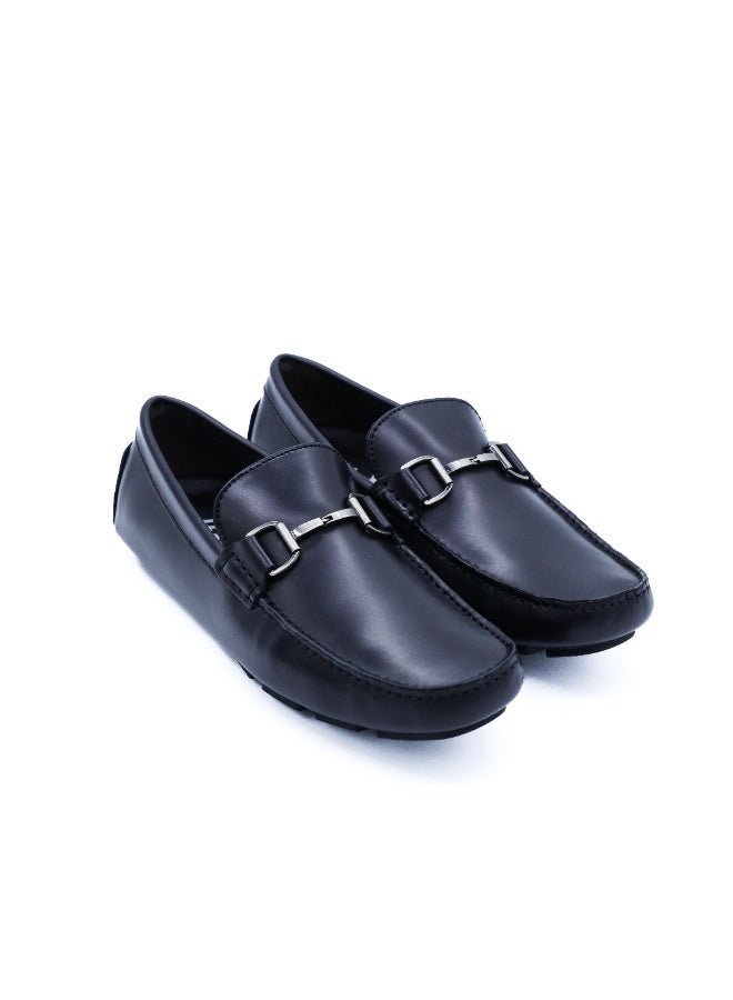 Hoog Premium Shoes For Men Nocturnal Black Full Grain Leather Loafers Elegant Formal Business Wear - Image 2