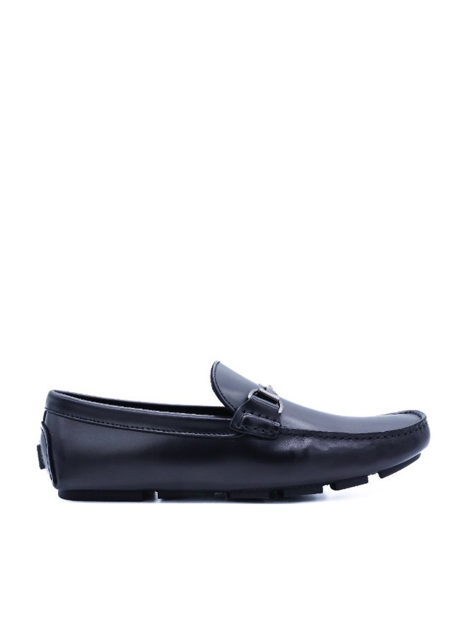 Hoog Premium Shoes For Men Nocturnal Black Full Grain Leather Loafers Elegant Formal Business Wear - Image 1