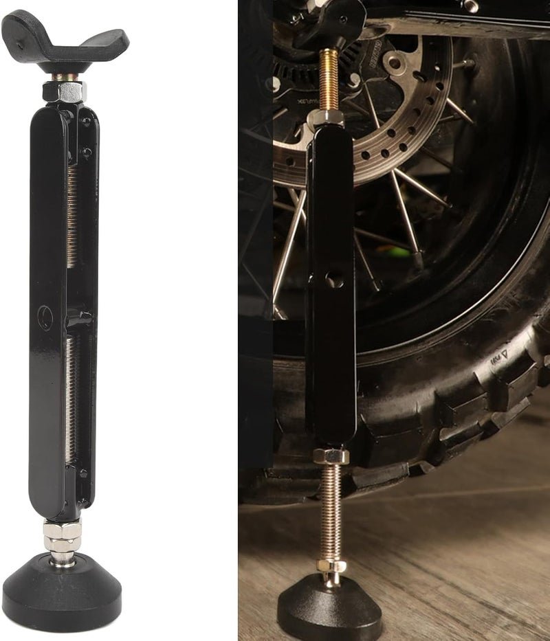Adjustable Height Motorcycle Portable Lift Stand Jack with Brake Buckle - Image 1