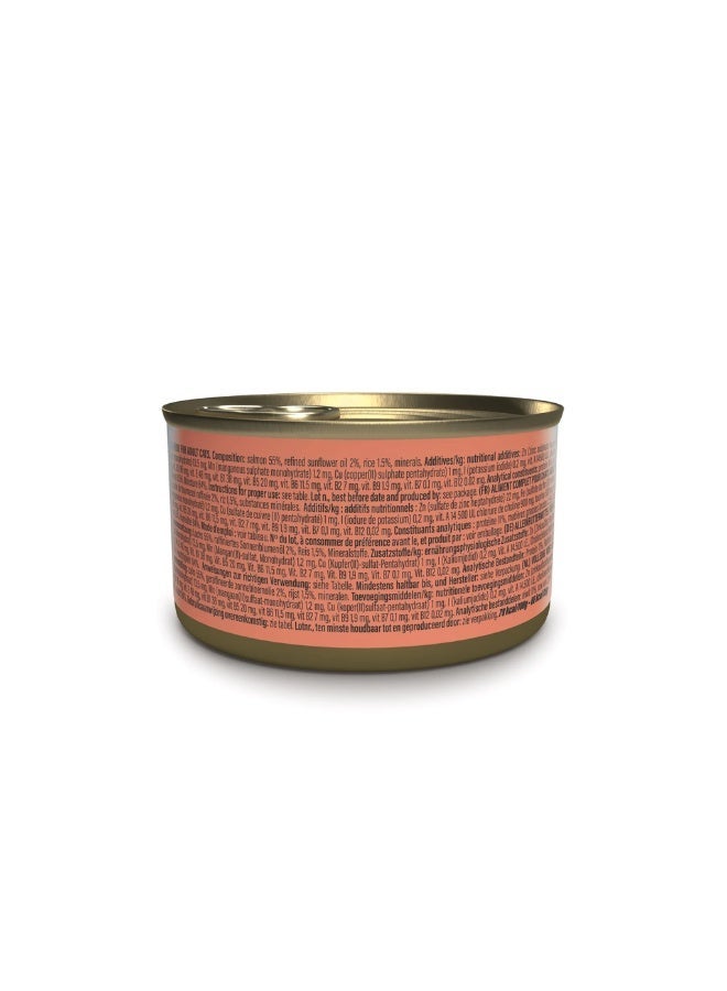 Schesir Pack of 12-Schesir Complete & Balanced Nutrition Wet Cat Food in Broth Can- Natural Salmon 85g - Image 4