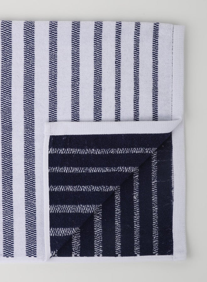 White Rose Towel 4 Piece Bathroom  Set - OASIS - 450 GSM - 100% Cotton Velour - 2 Bath  70X140 cm & 2 Hand  50x90 cm -MultiColour - Modern Stripe Design - Luxury Touch - Extra Absorbent - Image 2