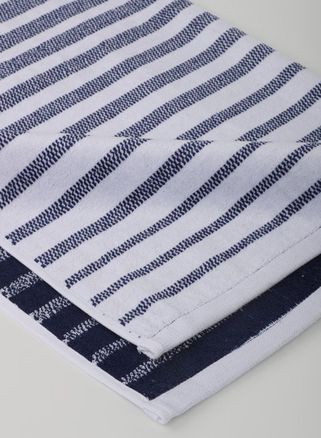 White Rose Towel 4 Piece Bathroom  Set - OASIS - 450 GSM - 100% Cotton Velour - 2 Bath  70X140 cm & 2 Hand  50x90 cm -MultiColour - Modern Stripe Design - Luxury Touch - Extra Absorbent - Image 4