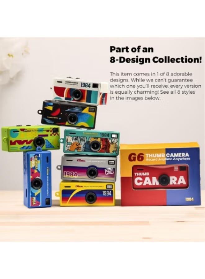 Digital Camera with 0.96 in LCD Screen 1080P 130° Wide Angle Feel of Old 90s Photographs, Keychain Size, Birthday Gifts, Part of an 8-Design Collection（128GB） - Image 2