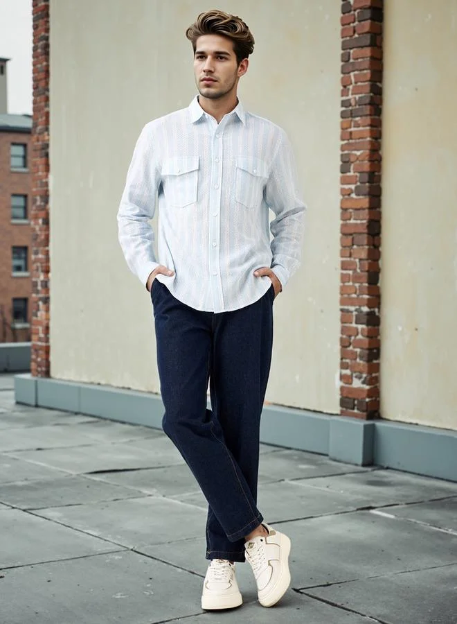 Lee Cooper Lee Cooper Checked Shirt with Front Pockets