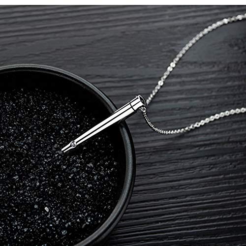 YOUFENG Urn Necklaces for Ashes Urns for Human Ashes Memorial Cremation Urn Locket Stainless Steel Keepsake Ashes Jewelry (Silver) - Image 3