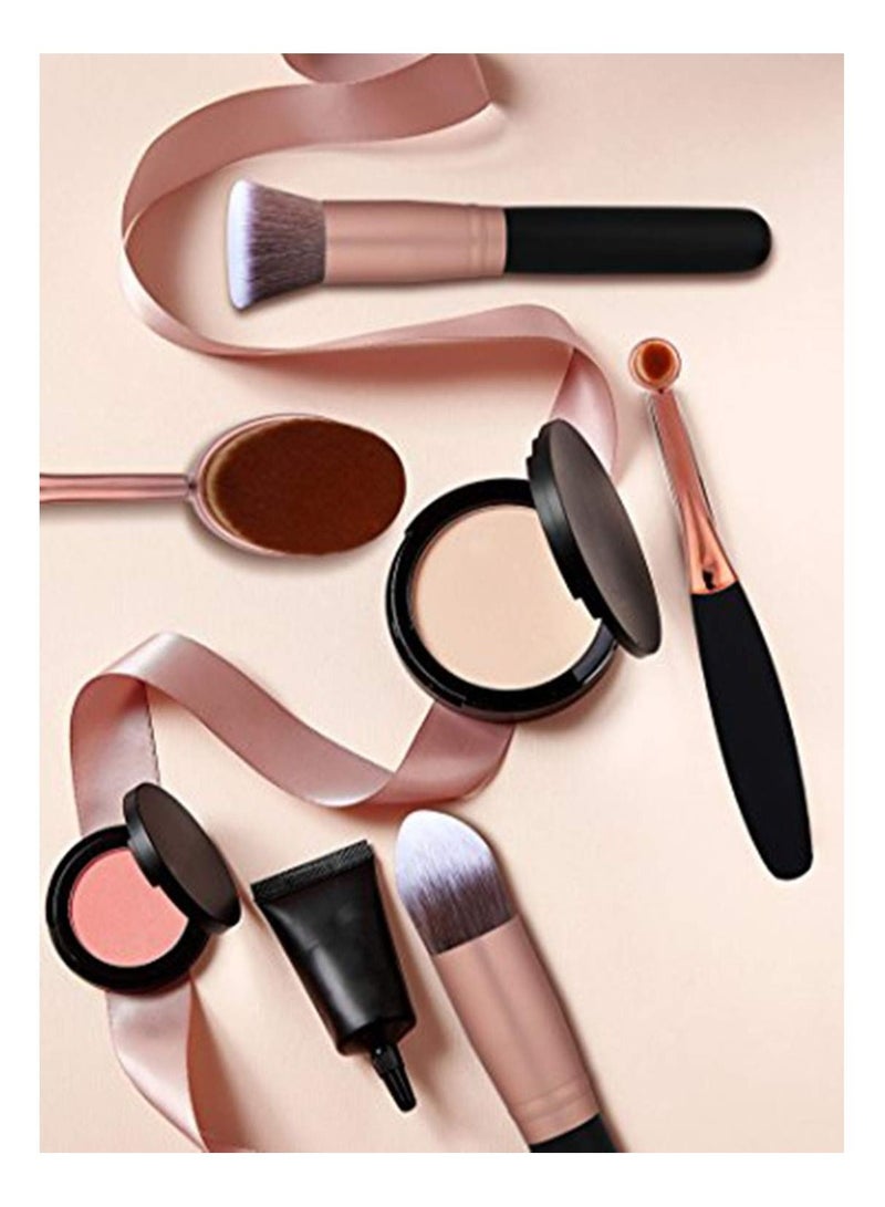 Bluejw Face Foundation Powder Liquid Cream Oval Makeup Brushes Set Synthetic brushes (Pack of 6) - Image 4