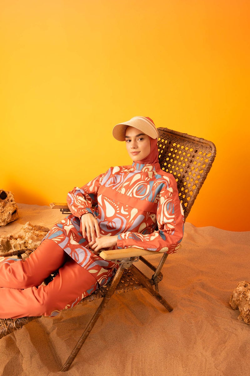 DeFacto Pink Woman Regular Fit 3 piece Burkini Casual - Image 1