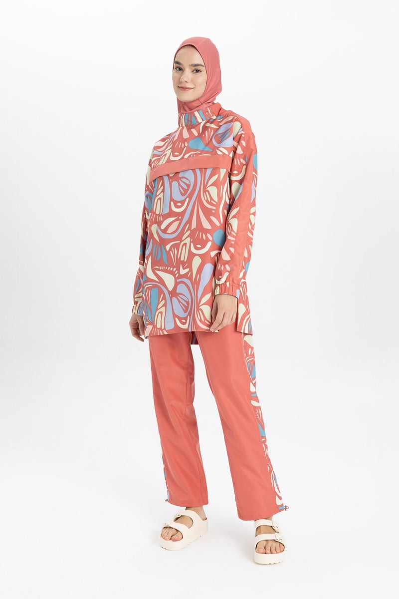DeFacto Pink Woman Regular Fit 3 piece Burkini Casual - Image 5
