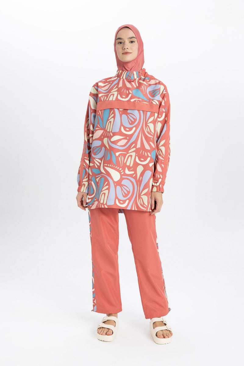 DeFacto Pink Woman Regular Fit 3 piece Burkini Casual - Image 4