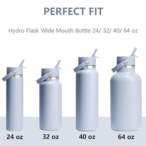 Dreamfocus Reusable Metal Straws Replacement Stainless Steel for Hydro Flask Wide Mouth Bottle 40 oz 6-Pack - Image 3