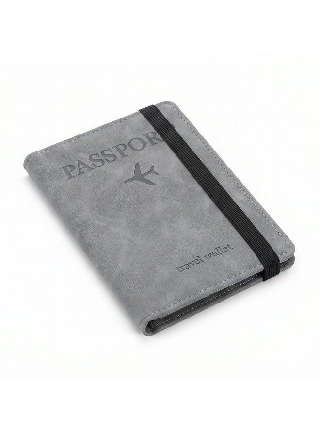 Premium Travel Wallet & Passport Holder with Elastic Band | Water-Resistant Organizer with 4 Card Slots & 2 SIM Pockets - Image 1