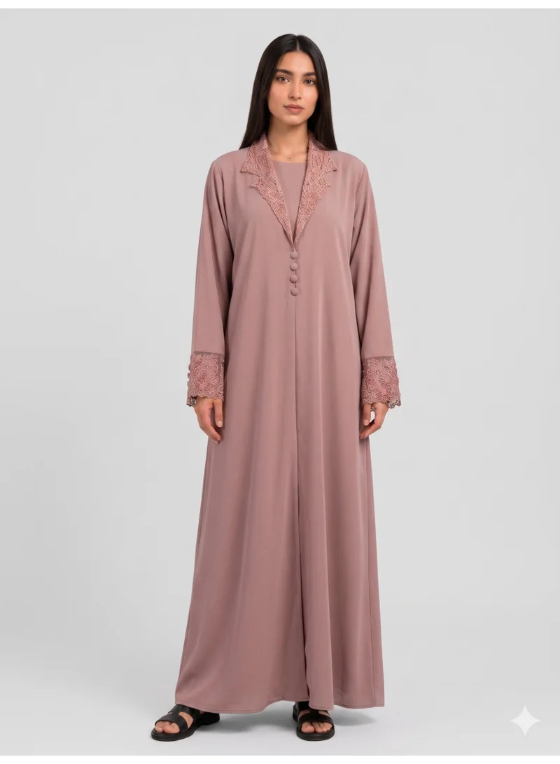 عباءات ريم Women's Coat Abaya with Matching Sheila