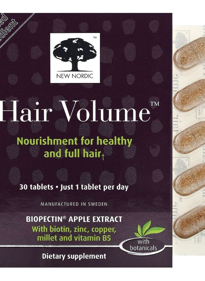 New Nordic - Hair Volume with Botanicals 30 Tablets - Image 1