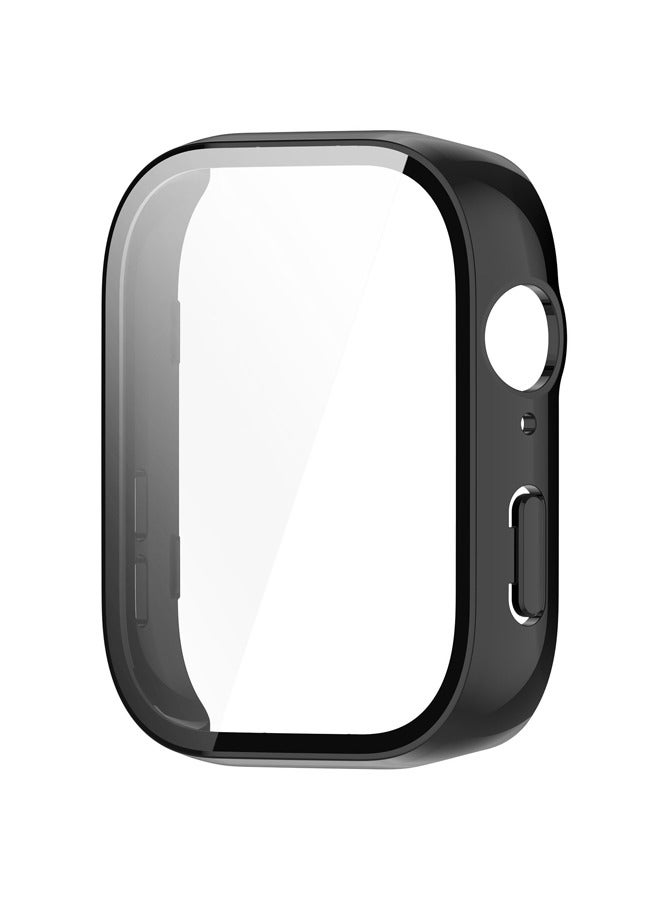 Case Compatible with HUAWEI Watch Fit 3 Watch Glass Protective Film Hard Plastic Frame HUAWEI Watch Fit 3 Watch Case Black  - Image 3