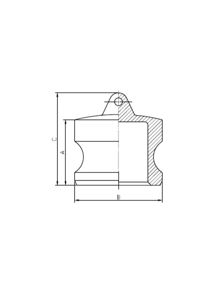 جزء اقتران كاملوك نحاسي (DP 3 بوصة) - Image 2