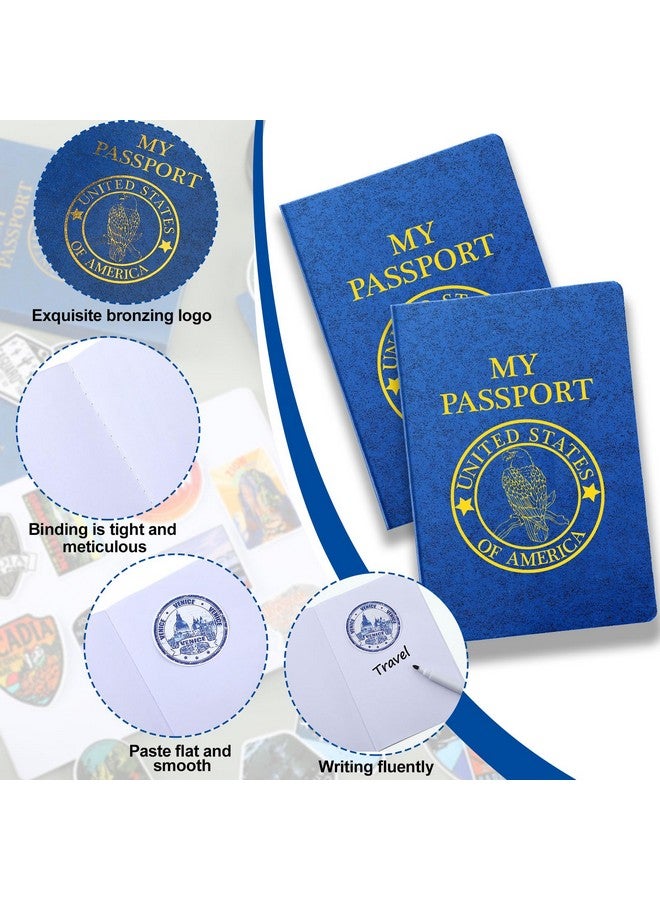 Sureio كتاب جواز سفر للأطفال من Sureio يحتوي على 348 قطعة مع ملصقات سفر متنوعة لهدايا حفلات جواز السفر، دفاتر القصاصات، ملصقات الحائط، الحرف اليدوية، مستلزمات المدرسة، جوائز الألعاب، مجموعات للأولاد والبنات - Image 3