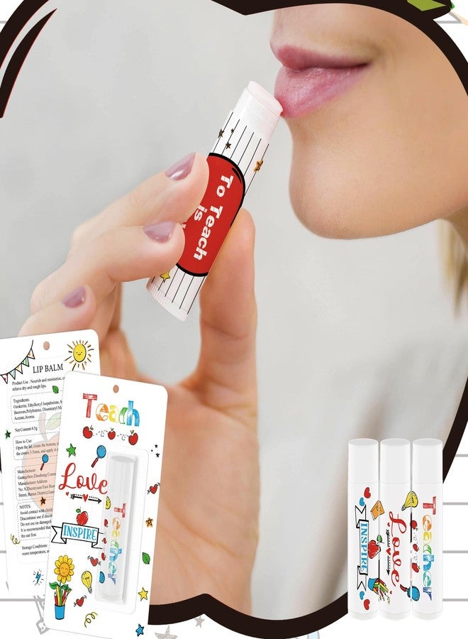 Nlicrst 30 Pack Teacher Appreciation Gifts Bulk Lip Balms Teacher Week Employee Staff Team Thank You Gifts Inspirational Graduation Party Gifts Lip Moisturizing Supplies - Image 4