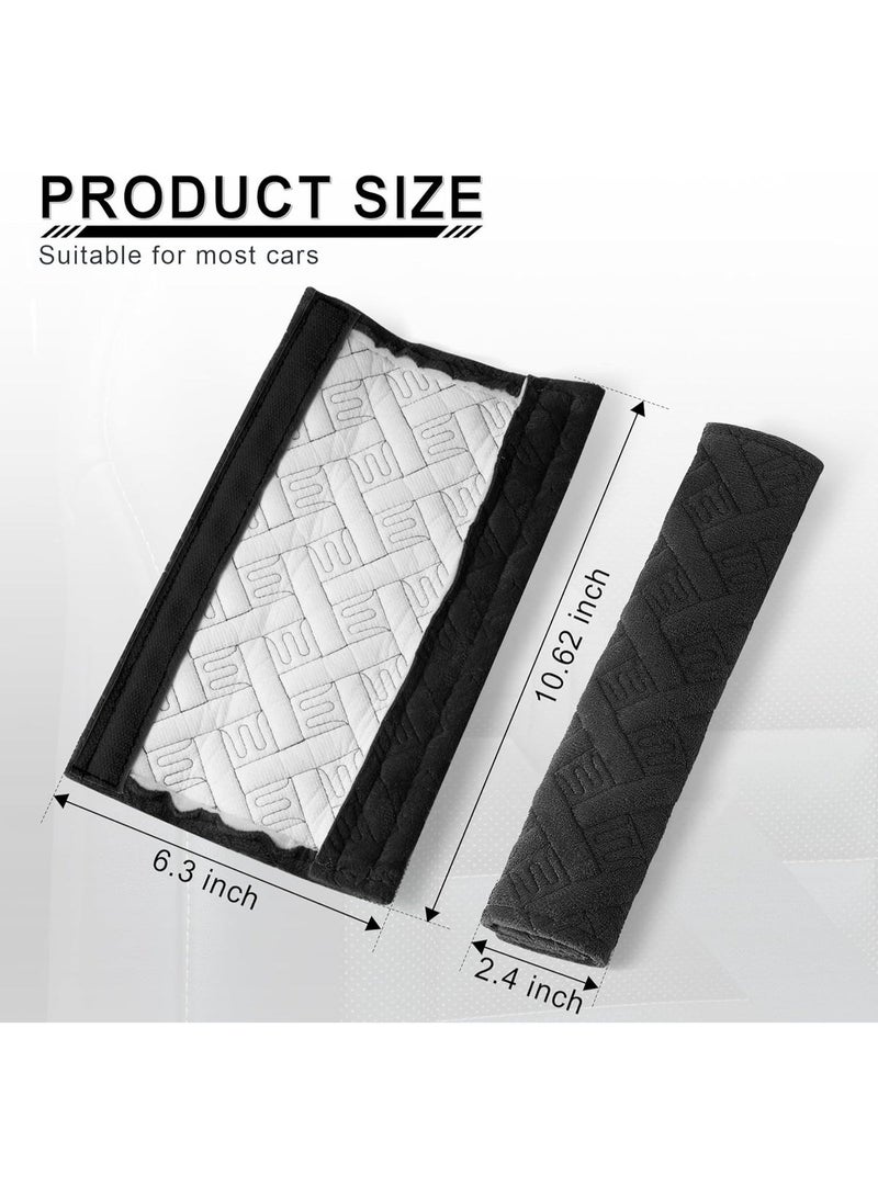 MUMO 2-Pack Universal Car Seat Belt Pads Cover for More Comfortable Driving, Seat Belt Shoulder Strap Covers Harness Pad for Car Interior Accessories (Black) - Image 5