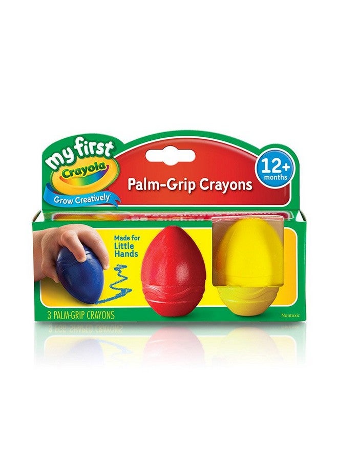 Crayola CRAYOLA Mfc 3 Count Palm Grip Crayons, Multicolor  - Image 3