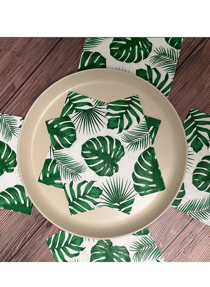 100pcs Color Napkins Decor Printing Napkin Printed Napkins Wedding Napkin Wedding Decoration Tea Party Decorations Disposable Tissue - Image 1