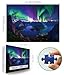 Blueforest 1000 Piece Aurora Jigsaw Puzzle for Adults 275x197 Inch Stunning Lofoten Islands Northern Lights Mountain Landscape Unique Art Puzzle for Home Decor - Image 4