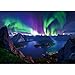 Blueforest 1000 Piece Aurora Jigsaw Puzzle for Adults 275x197 Inch Stunning Lofoten Islands Northern Lights Mountain Landscape Unique Art Puzzle for Home Decor - Image 2