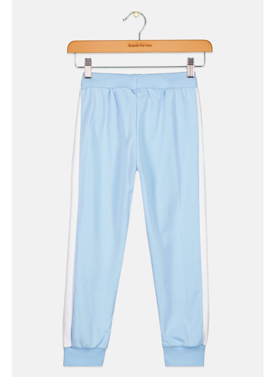 Ellesse Kids Boy Brand Logo Drawstrings Sweatpants, Blue  - Image 2