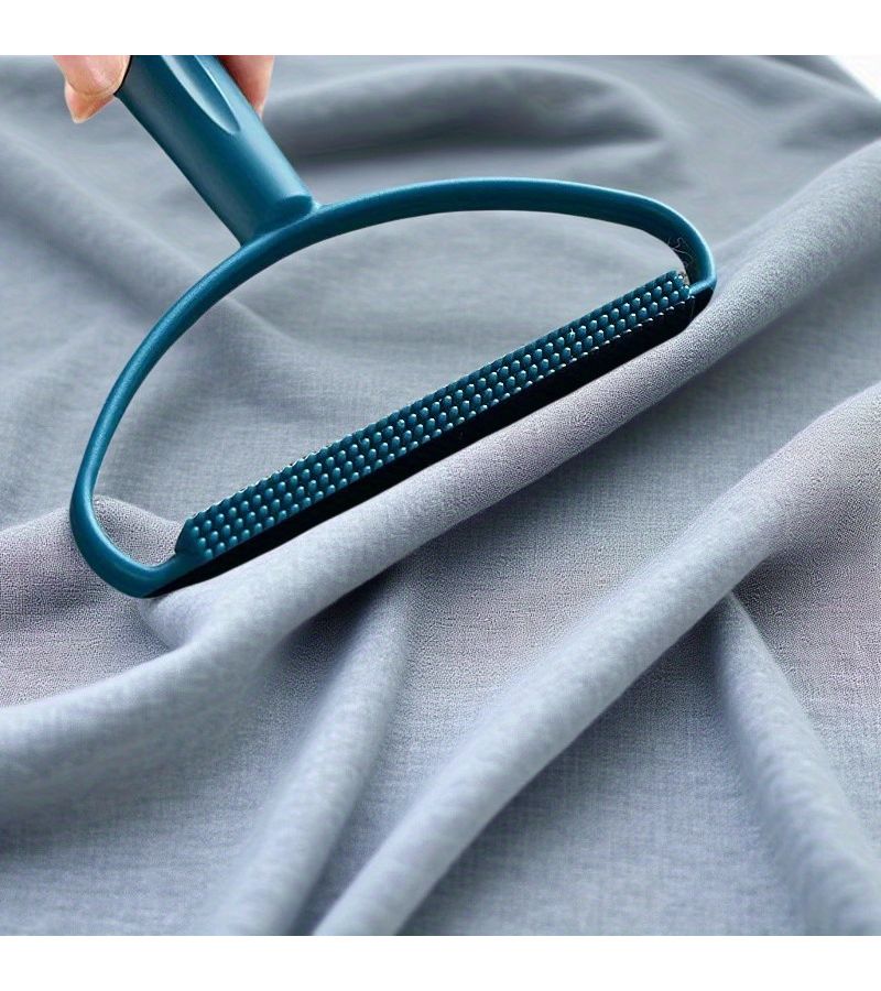 Dual Sided Handheld Lint Remover 2 Pieces Orange Teal No Battery Needed - Image 2