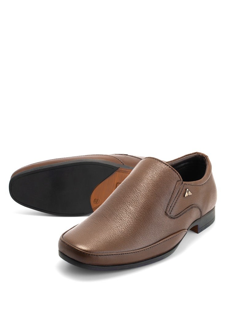 Mens Formal Dress Shoes | Slip-On Shoes | Foscher FF-2307 Brown - pzsku/Z599F87551210CD219D19Z/45/_/1735391725/6e1b91bf-ae3d-4a73-895f-22a0eb47e468