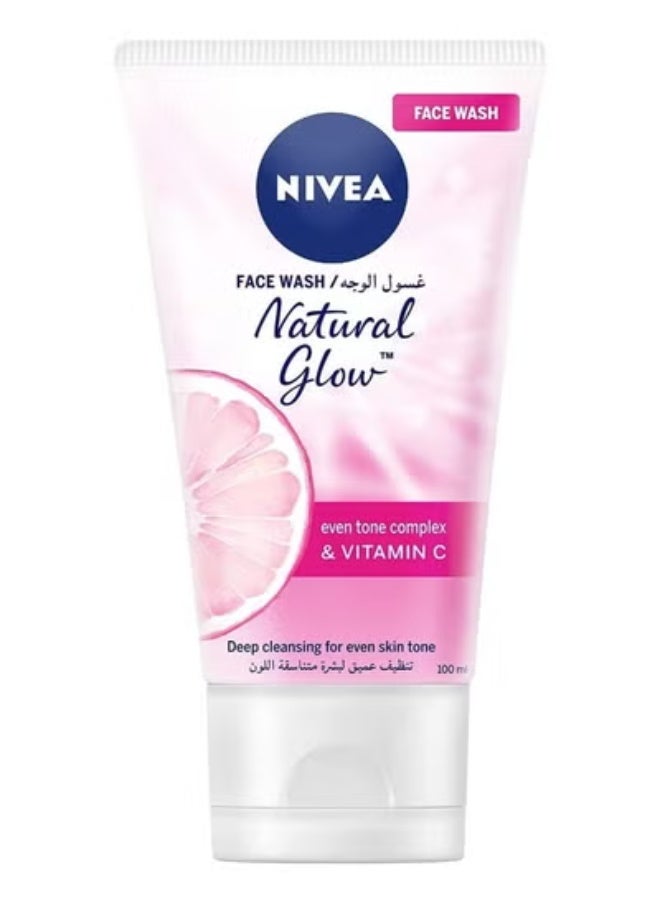 نيفيا غسول الوجه نيفيا، تركيبة الإشراقة الطبيعية، لون موحد، مع فيتامين سي، ١٠٠ مل - Image 1
