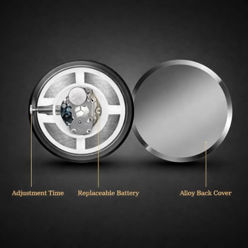 YOURKARTS.COM Stainless Steel Universal Car Dashboard Analog Clock – AC Vent Clip & 3M Tape Included | Stylish Car Decor & Timepiece | car Accessories 2025 AC Vent Analog Clock - Image 2