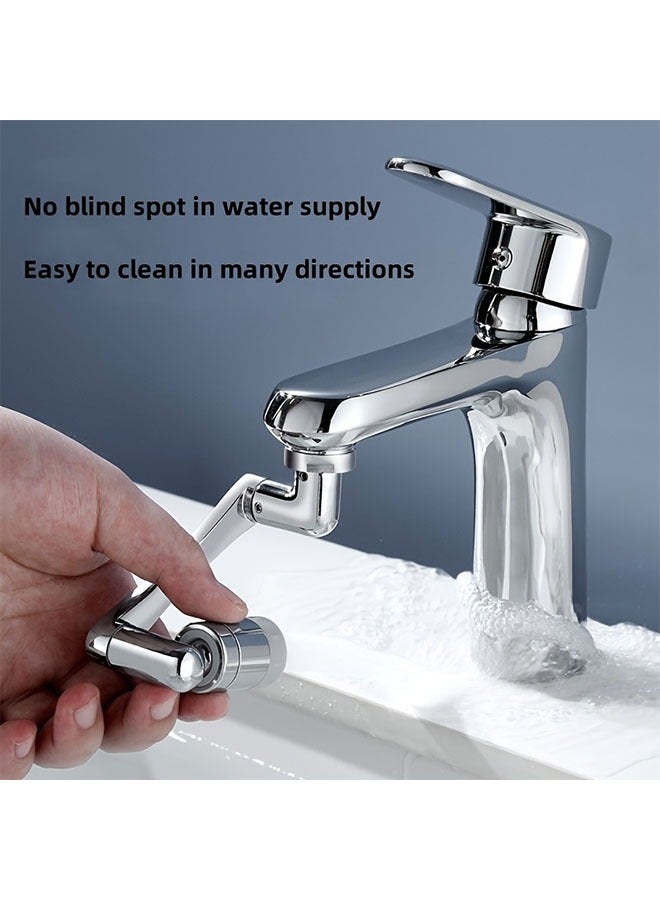 هومستر قابل للدوران 304 ذراع من الفولاذ المقاوم للصدأ فوسيت -محول رأس متعدد الوظائف، مضاد للرش للمرحاض والغسالة - Image 3