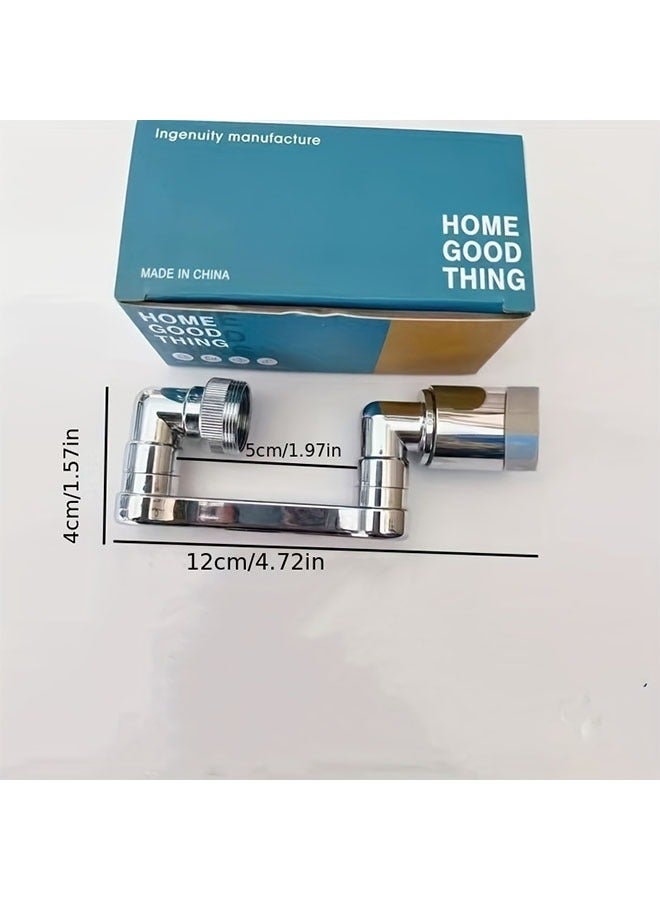 هومستر قابل للدوران 304 ذراع من الفولاذ المقاوم للصدأ فوسيت -محول رأس متعدد الوظائف، مضاد للرش للمرحاض والغسالة - Image 4