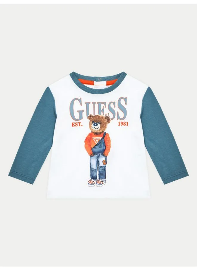 جس Kids Printed T-Shirt & Knit Denim Set