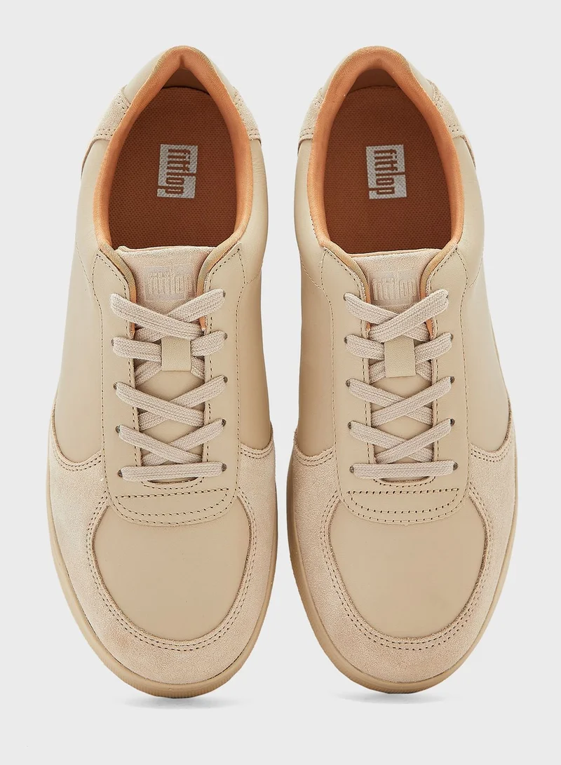 FitFlop Rally Suede Panel Low Top Sneakers