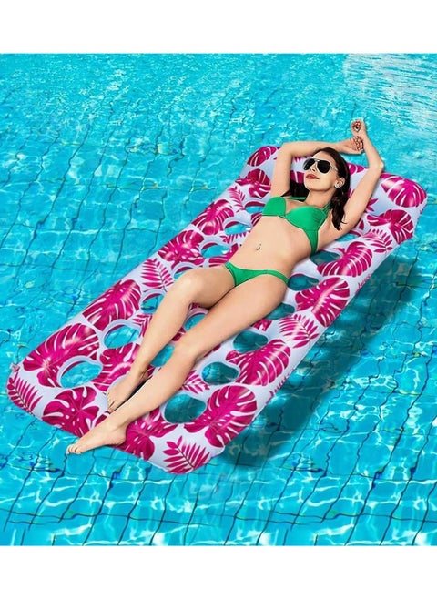 Inflatable Pool Float Lounge Adult Pool Floating Raft Floating Pool Lounger Sun Tanning Floats Cool Water Floaty for Swimming Pool Lake Float Beach Pool Party Toys