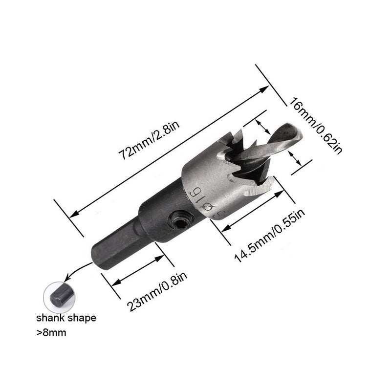 Togu DB-02 5/8" (16mm) High Speed Steel Drill Bit - Image 5