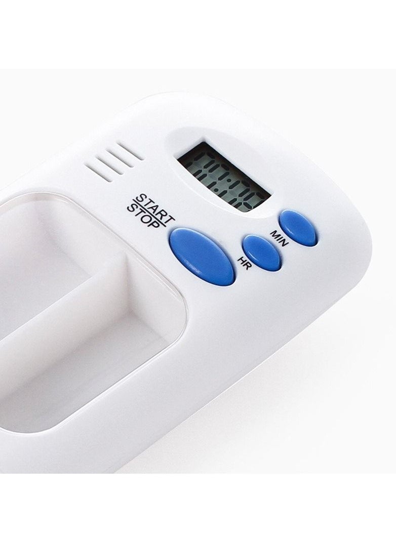 Generic - Mini Portable Pill Reminder Alarm Timer Electronic Box Organizer LED Display Alarm Clock - Image 1