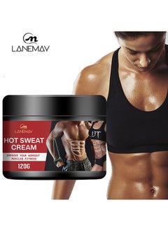 Hot Sweat Cream, Fat Burning Cream for Belly, Slim Shaping Workout Enhancer Gel for Women and Men, Tummy Slimming Cream &Cellulite Treatment for Thighs, Legs, Abdomen, Arms and Buttocks 120g