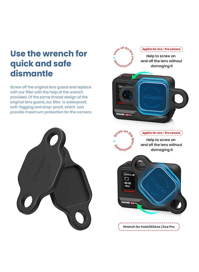 aMagisn aMagisn Premium Waterproof Filters and Protective Lenses for Insta360 Ace Pro - Essential Accessories for Insta360 Ace Pro Action Cameras (AcePro - ND8 + 16 + 32 + 64)  - Image 4