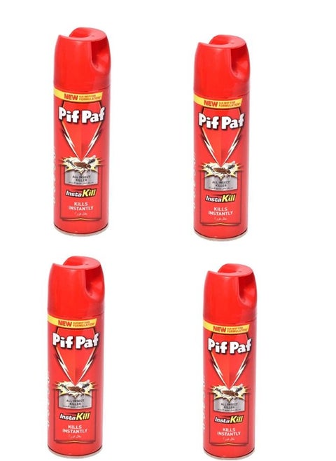 Pif Paf Insta Kill Mosquito And Fly Killer 400ml SET OF 4
